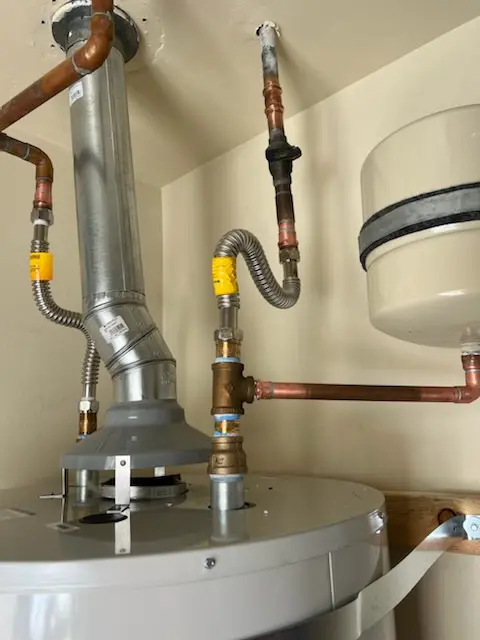 Water heater installation and plumbing repair in Bevans